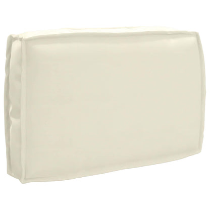 vidaXL Lot de 2 coussins pour palette Tissu Oxford crème