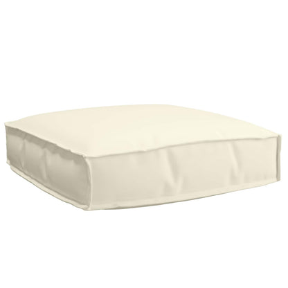 vidaXL Lot de 2 coussins pour palette Tissu Oxford crème