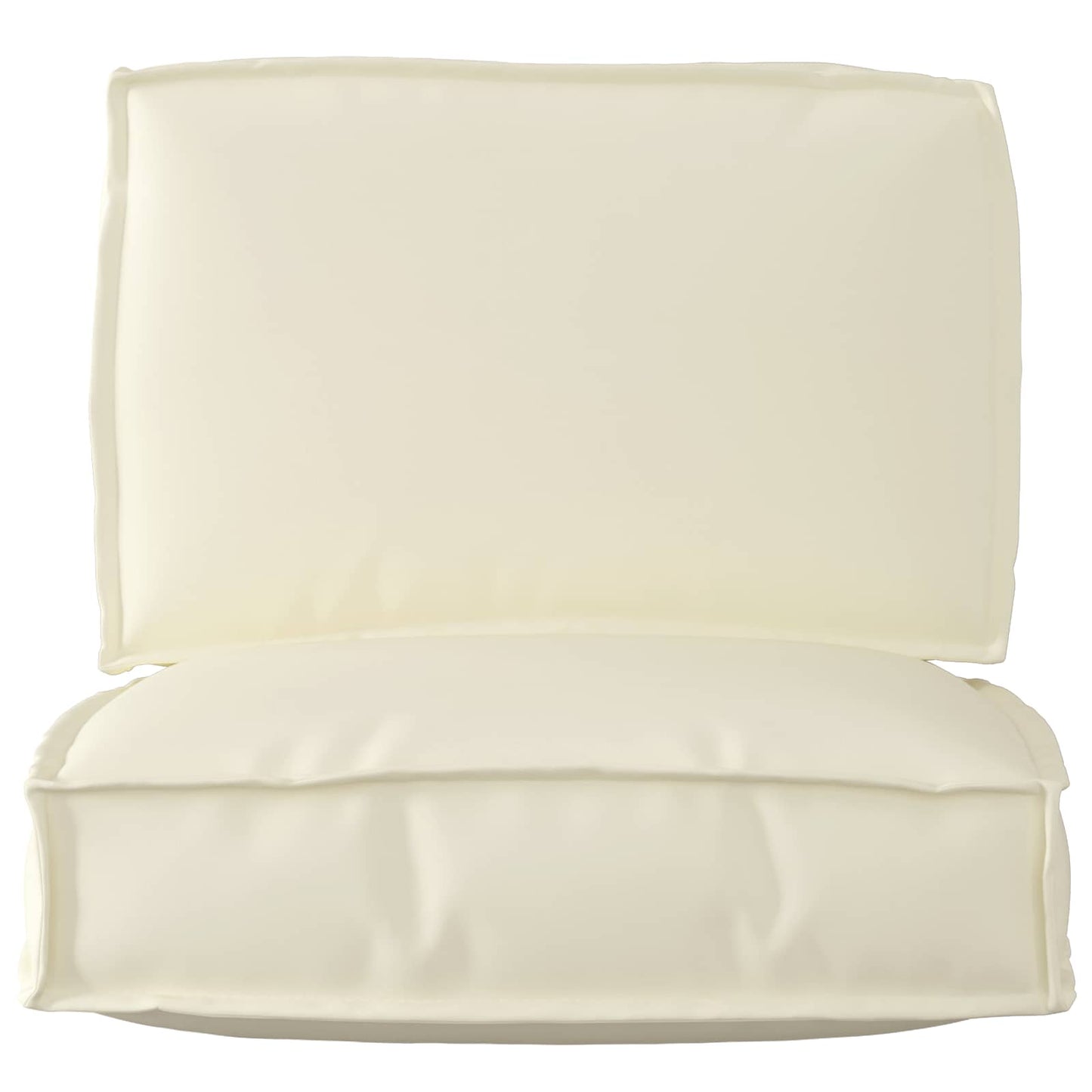 vidaXL Lot de 2 coussins pour palette Tissu Oxford crème