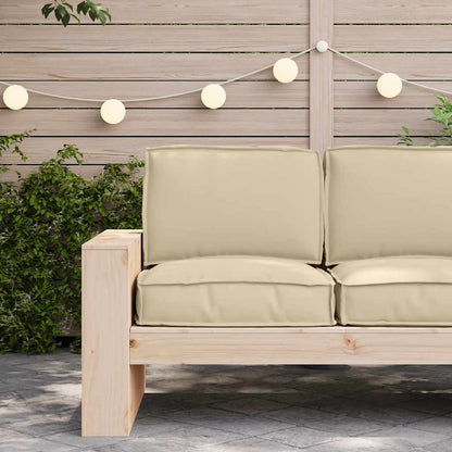 vidaXL Ensemble de coussins de palette 2 pcs Beige Tissu Oxford