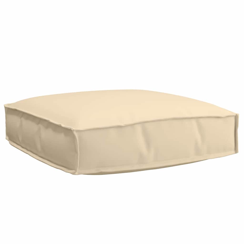 vidaXL Ensemble de coussins de palette 2 pcs Beige Tissu Oxford