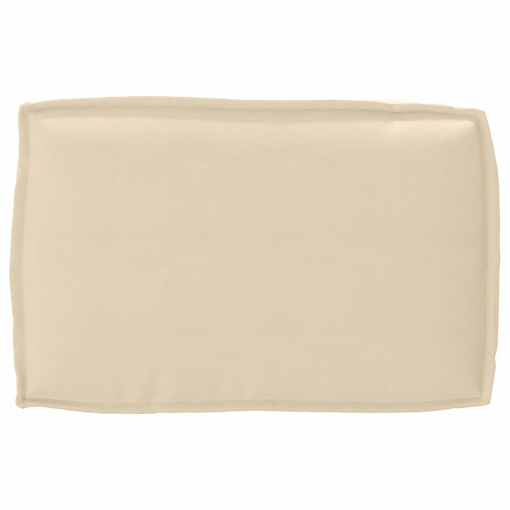vidaXL Ensemble de coussins de palette 2 pcs Beige Tissu Oxford
