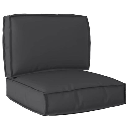 vidaXL Ensemble de coussins de palette 2 pcs Noir Tissu Oxford