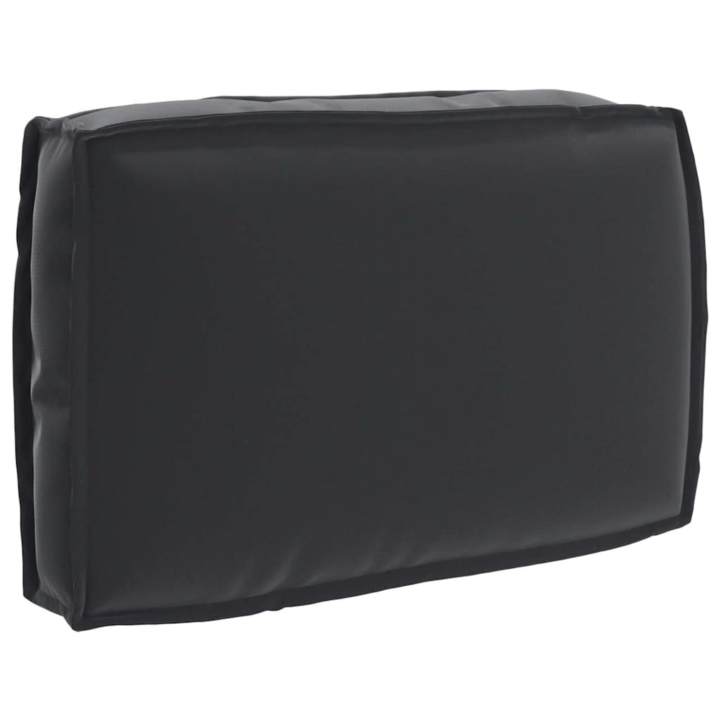 vidaXL Ensemble de coussins de palette 2 pcs Noir Tissu Oxford