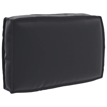 vidaXL Ensemble de coussins de palette 2 pcs Noir Tissu Oxford