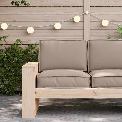 vidaXL Ensemble de coussins de palette 2 pcs Tissu Oxford taupe