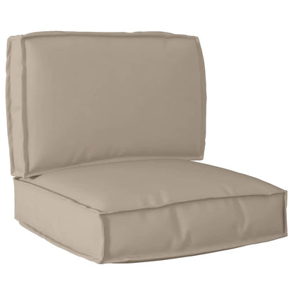 vidaXL Ensemble de coussins de palette 2 pcs Tissu Oxford taupe