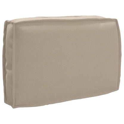 vidaXL Ensemble de coussins de palette 2 pcs Tissu Oxford taupe