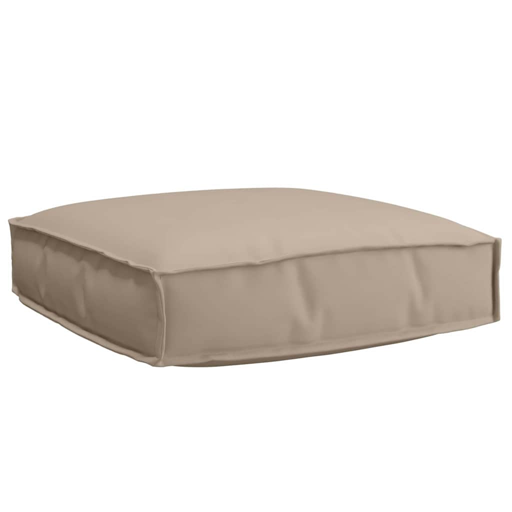 vidaXL Ensemble de coussins de palette 2 pcs Tissu Oxford taupe
