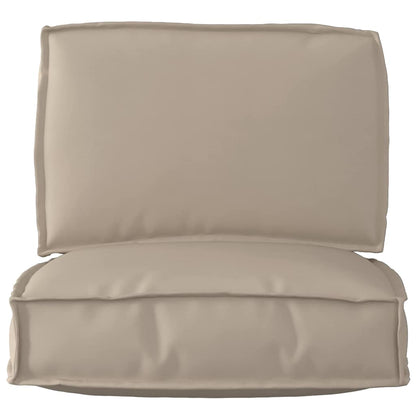 vidaXL Ensemble de coussins de palette 2 pcs Tissu Oxford taupe