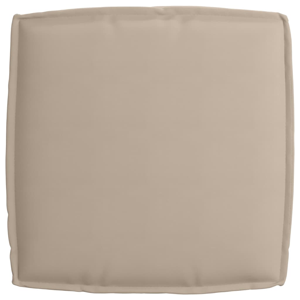 vidaXL Ensemble de coussins de palette 2 pcs Tissu Oxford taupe