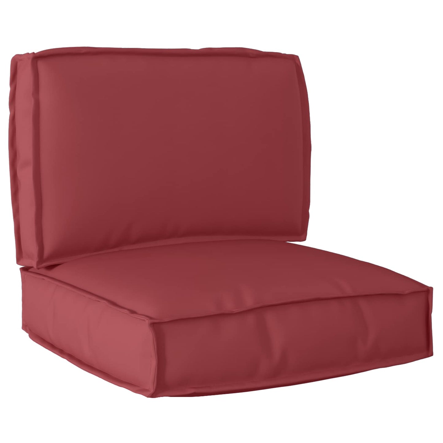 vidaXL Set de coussins pour palettes 2 pcs Rouge bordeaux 60 x 60 x 12 cm Tissu Oxford