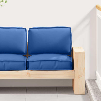 vidaXL Ensemble de coussins de palette 2 pcs bleu roi 60 x 60 x 12 cm polyester