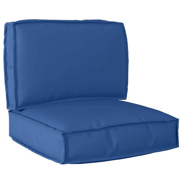 vidaXL Ensemble de coussins de palette 2 pcs bleu roi 60 x 60 x 12 cm polyester