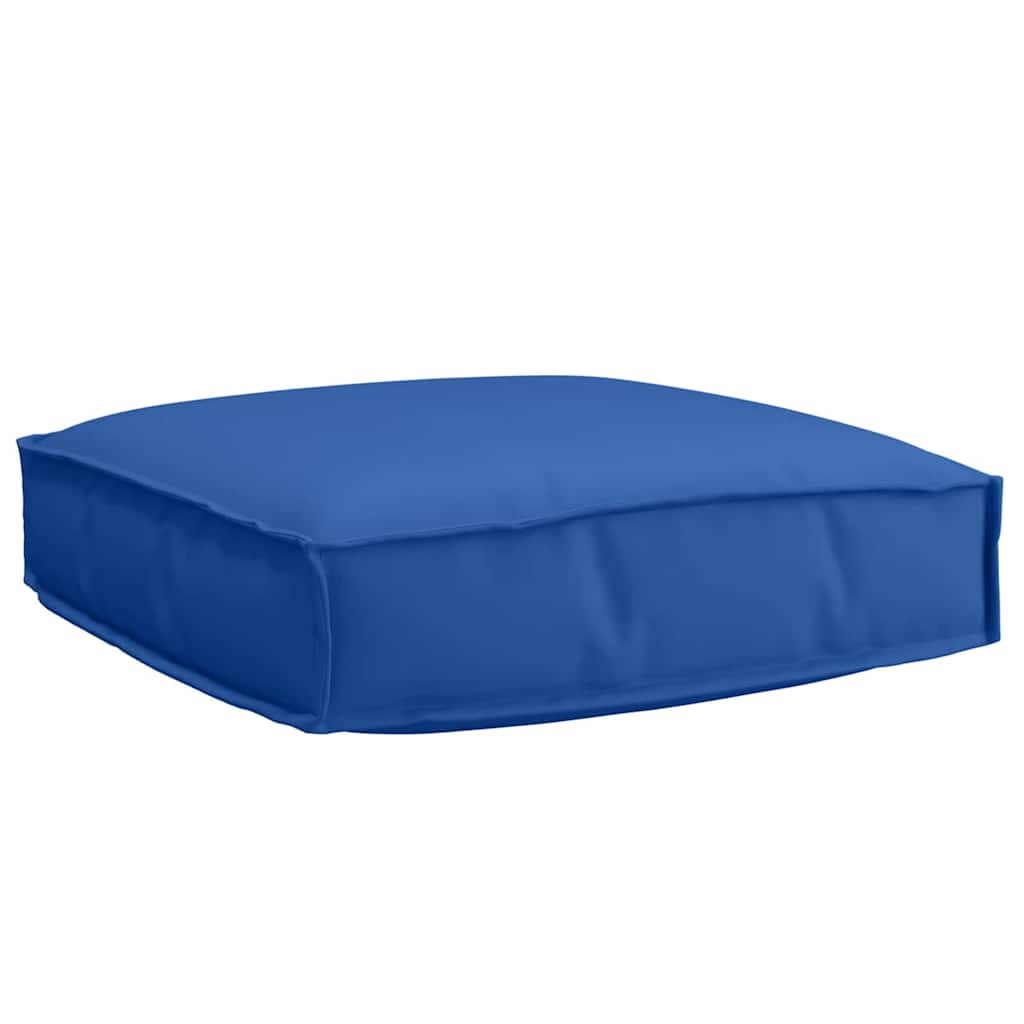 vidaXL Ensemble de coussins de palette 2 pcs bleu roi 60 x 60 x 12 cm polyester