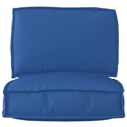vidaXL Ensemble de coussins de palette 2 pcs bleu roi 60 x 60 x 12 cm polyester