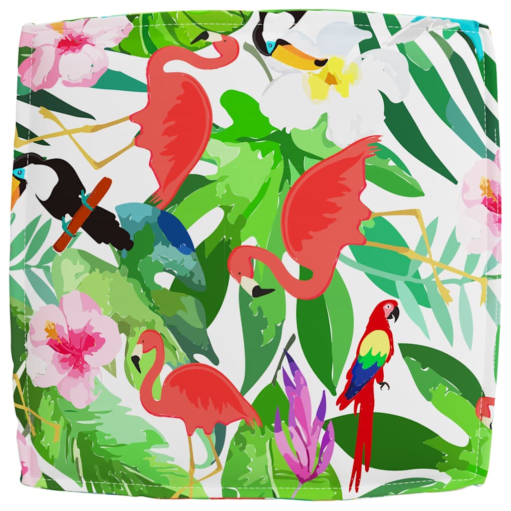 vidaXL Lot de 2 coussins pour palette Motif Jungle tropicale 60 x 60 x 12 cm