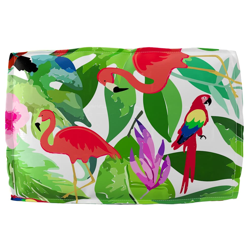 vidaXL Lot de 2 coussins pour palette Motif Jungle tropicale 60 x 60 x 12 cm