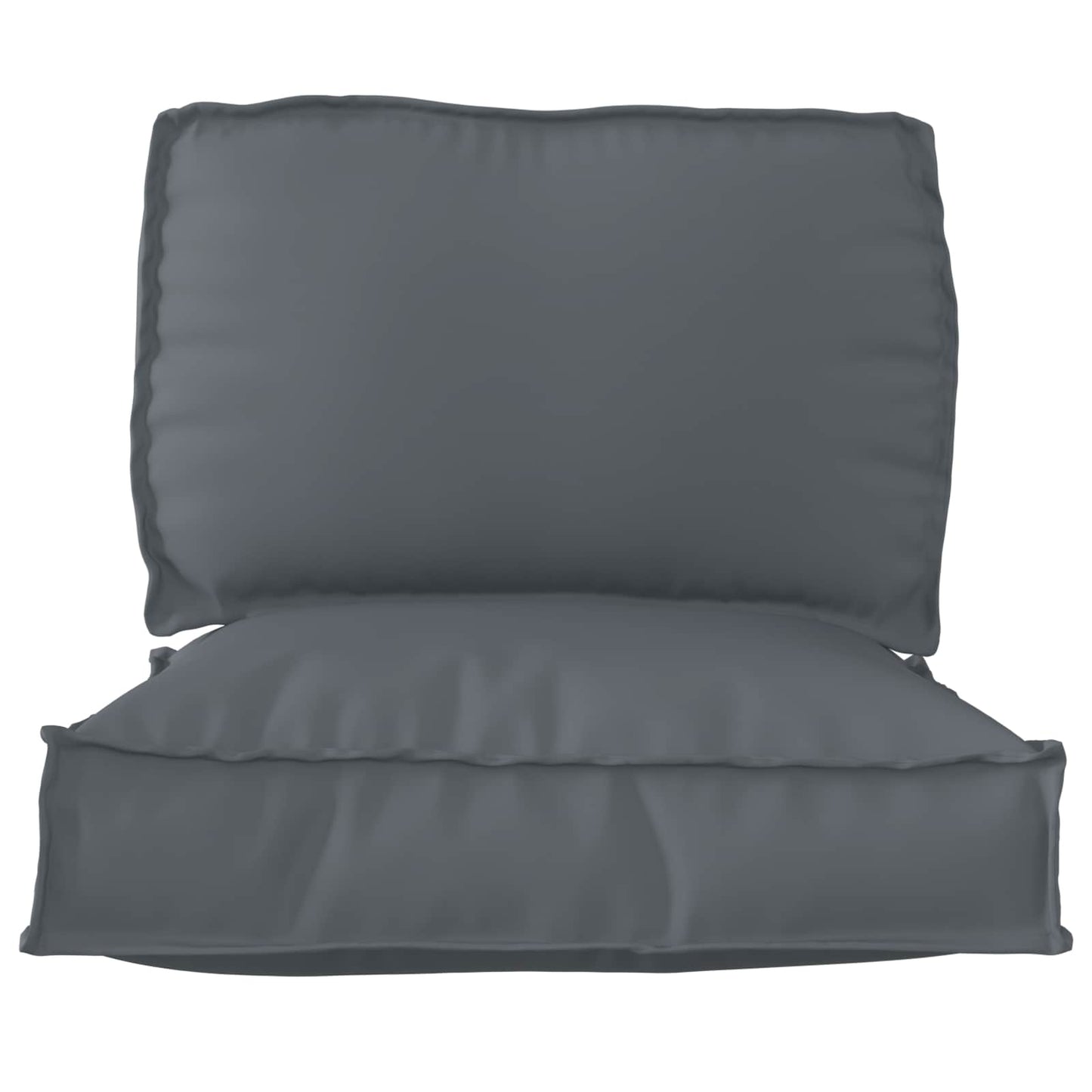 vidaXL Ensemble de coussins de palette 2 pcs Gris anthracite Tissu Oxford