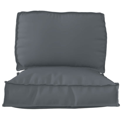 vidaXL Ensemble de coussins de palette 2 pcs Gris anthracite Tissu Oxford