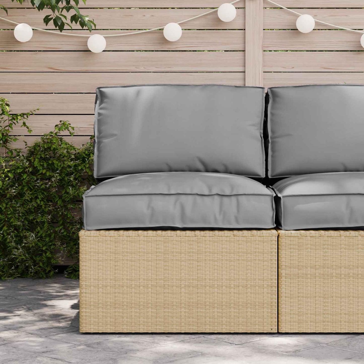 vidaXL Set de coussins de palette 2 pcs Tissu Oxford Gris