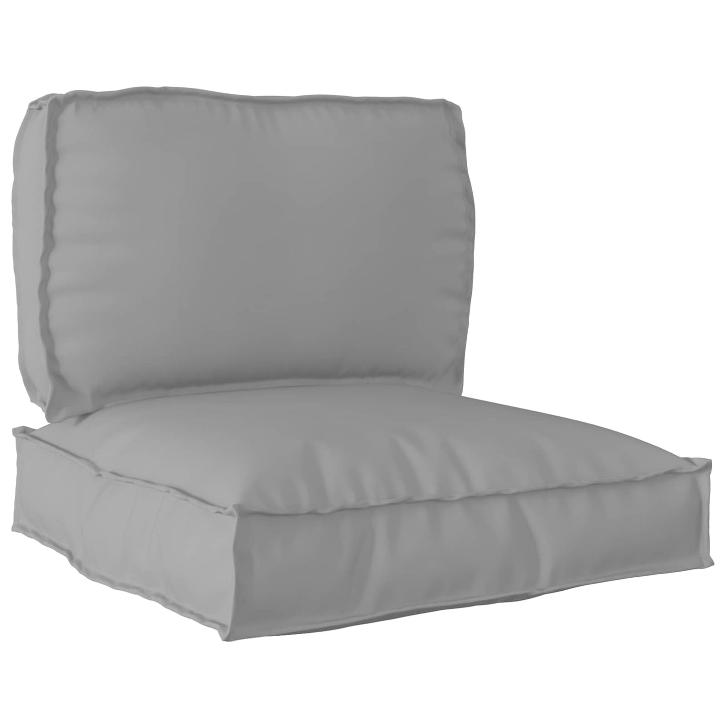 vidaXL Set de coussins de palette 2 pcs Tissu Oxford Gris