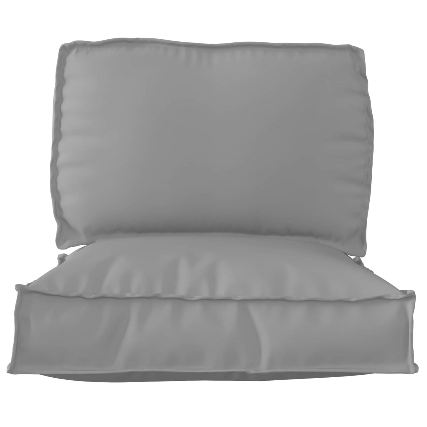 vidaXL Set de coussins de palette 2 pcs Tissu Oxford Gris
