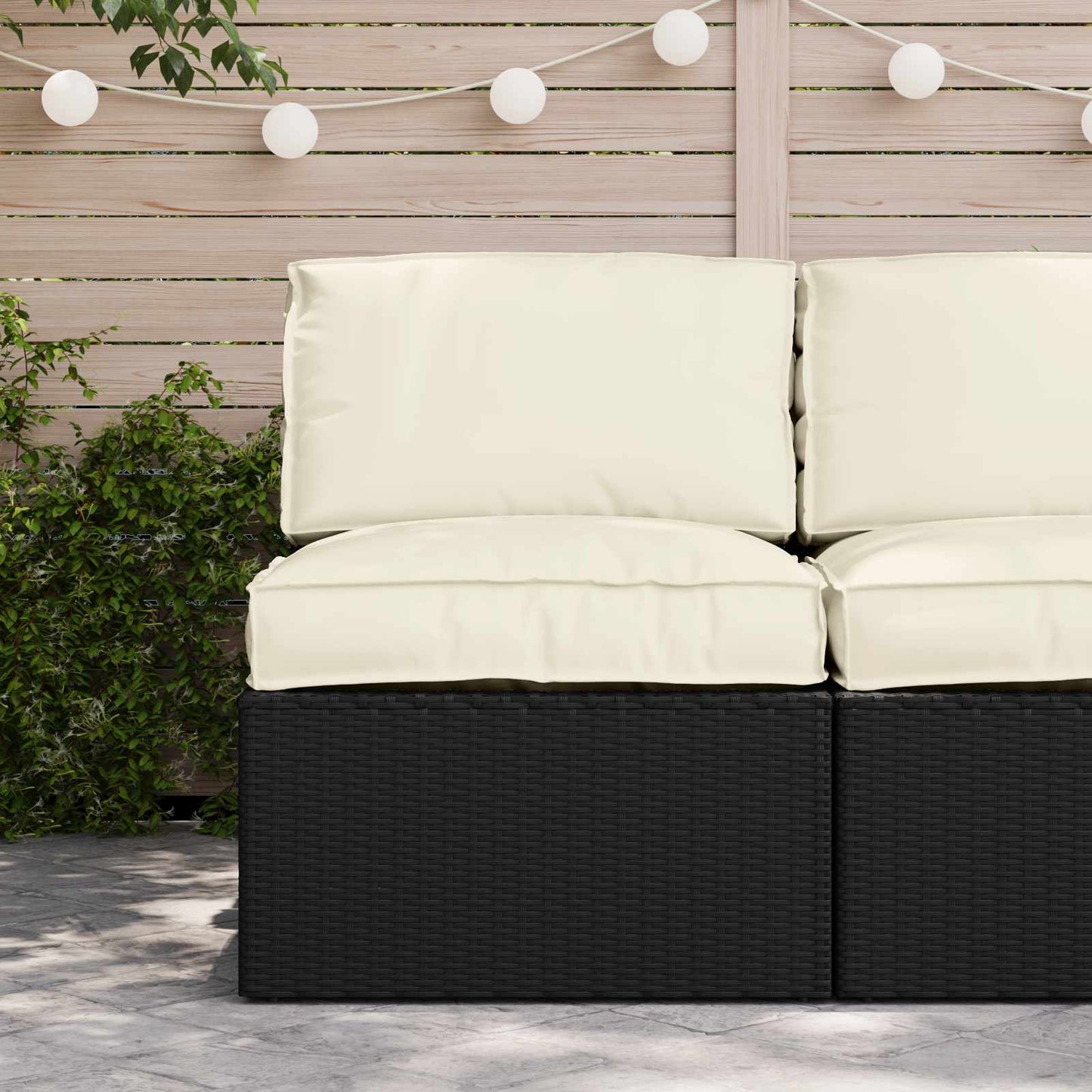 vidaXL Ensemble de coussins pour palette 2 pcs Crème 70 x 70 x 12 cm Tissu Oxford
