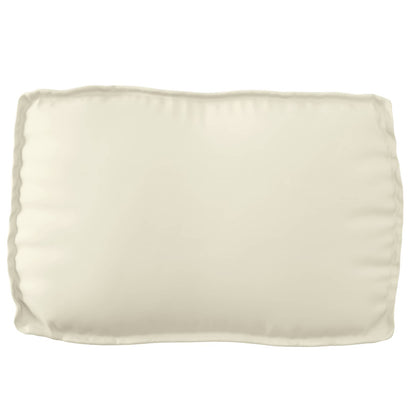 vidaXL Ensemble de coussins pour palette 2 pcs Crème 70 x 70 x 12 cm Tissu Oxford
