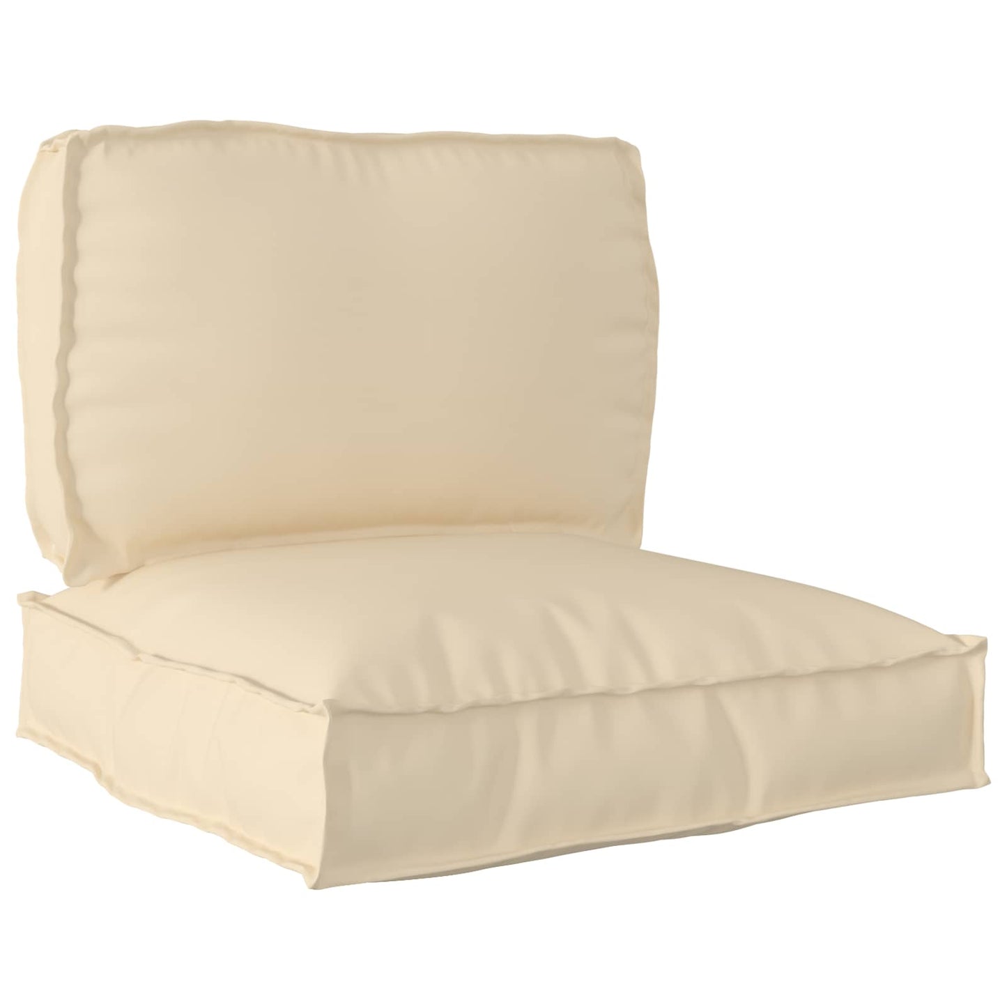 vidaXL Ensemble de coussins de palette 2 pcs Tissu Oxford beige
