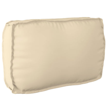 vidaXL Ensemble de coussins de palette 2 pcs Tissu Oxford beige