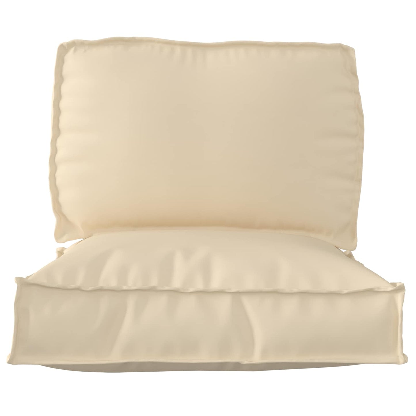 vidaXL Ensemble de coussins de palette 2 pcs Tissu Oxford beige
