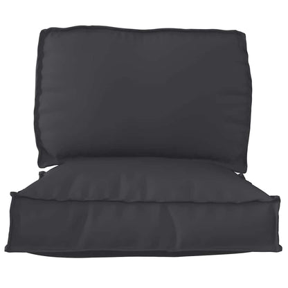vidaXL Coussin de palette 2 pcs noir 70 x 70 x 12 cm Tissu Oxford