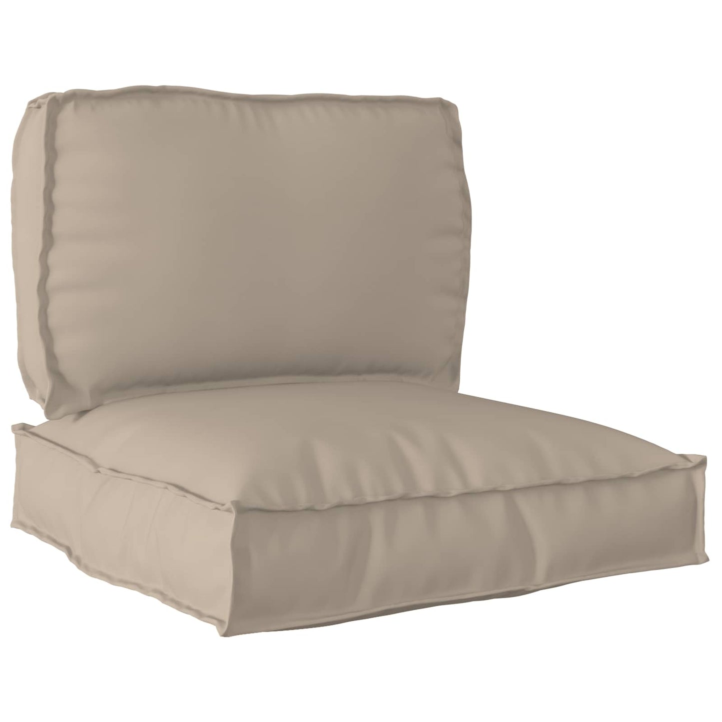 vidaXL Coussin de palette 2 pcs Taupe 70 x 70 x 12 cm Tissu Oxford