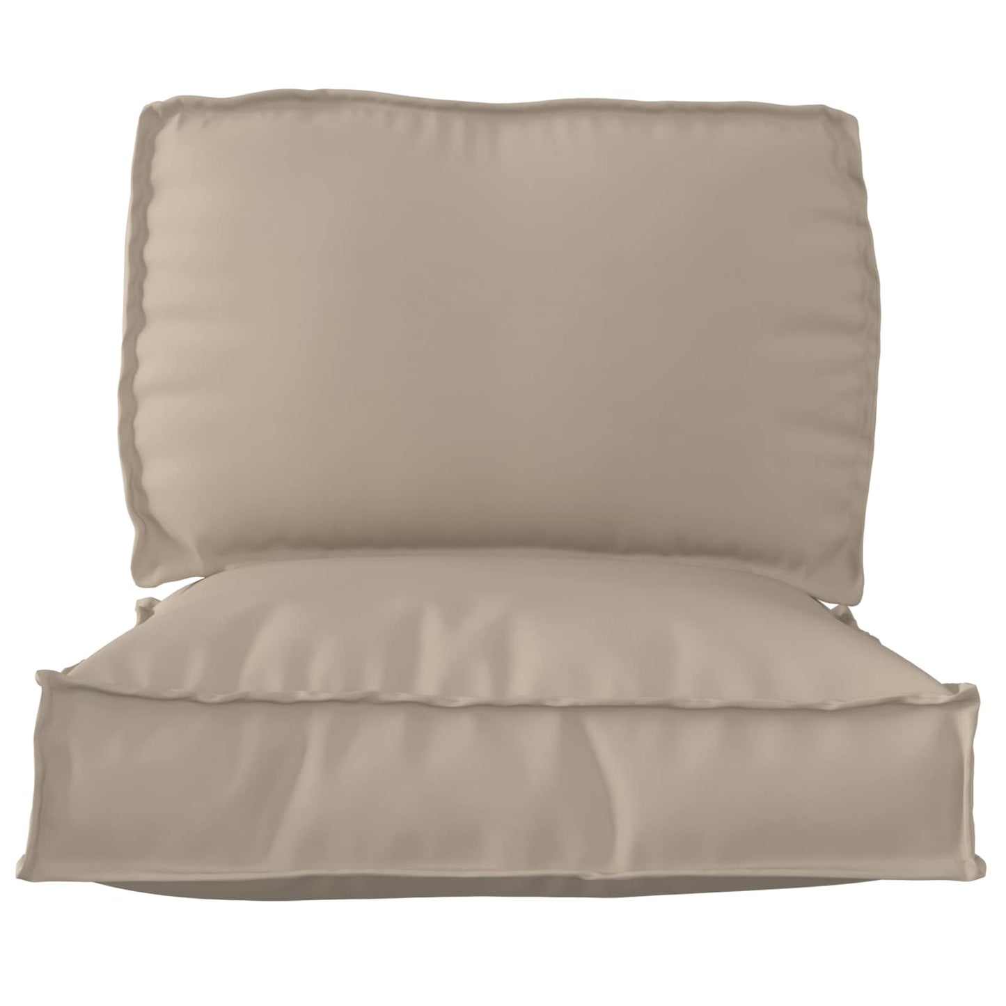 vidaXL Coussin de palette 2 pcs Taupe 70 x 70 x 12 cm Tissu Oxford