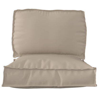 vidaXL Coussin de palette 2 pcs Taupe 70 x 70 x 12 cm Tissu Oxford