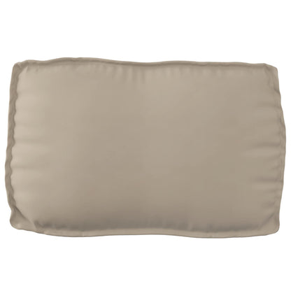 vidaXL Coussin de palette 2 pcs Taupe 70 x 70 x 12 cm Tissu Oxford