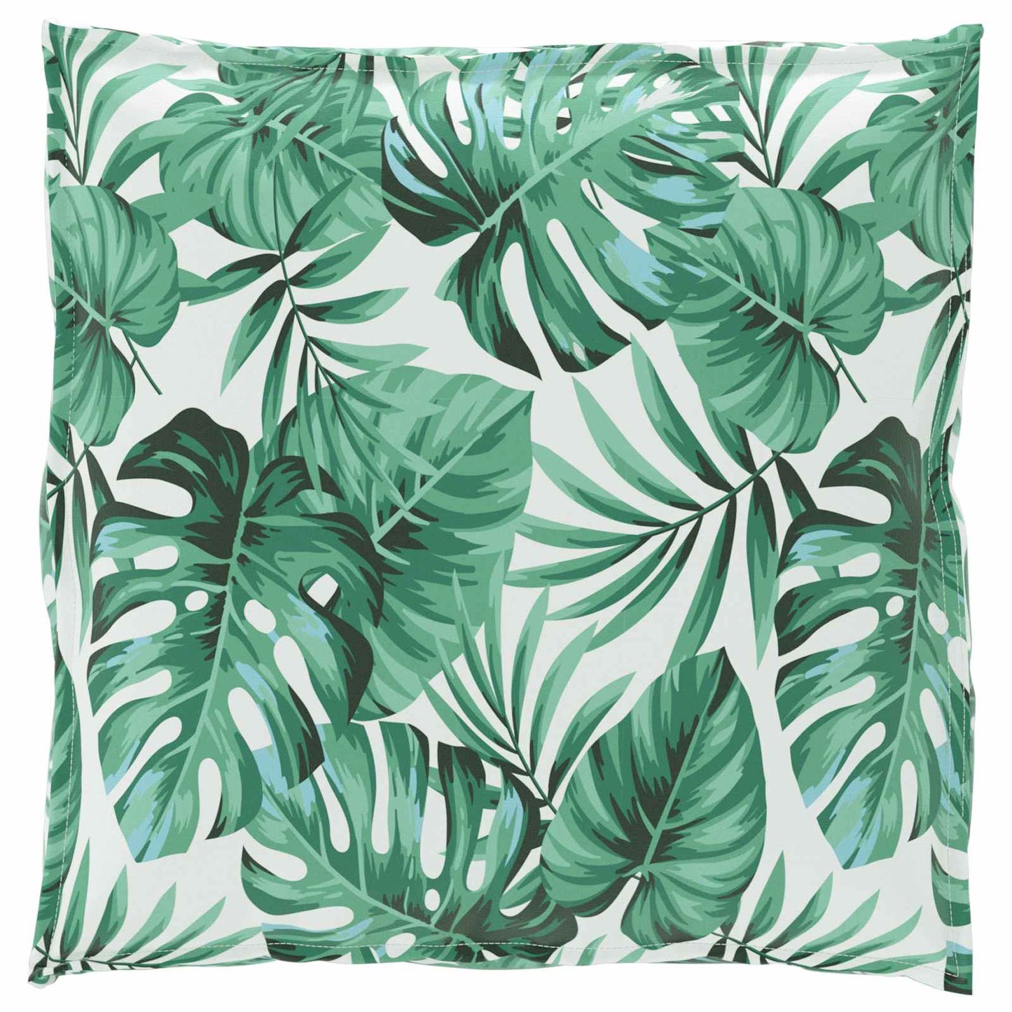 vidaXL Ensemble de coussins de palette 2 pcs Motif feuilles vertes 100 x 40 x 8 cm