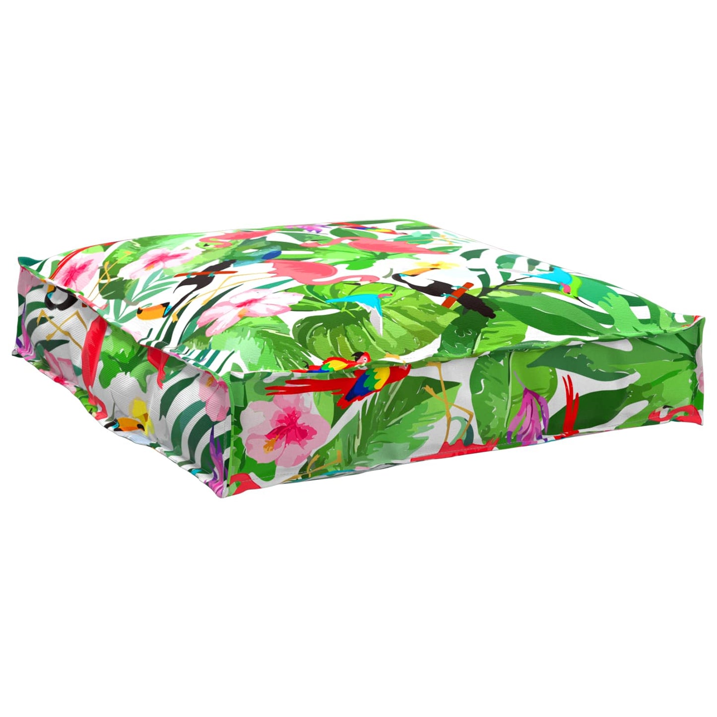 vidaXL Lot de 2 coussins de palette Jungle tropicale 70 x 70 x 12 cm