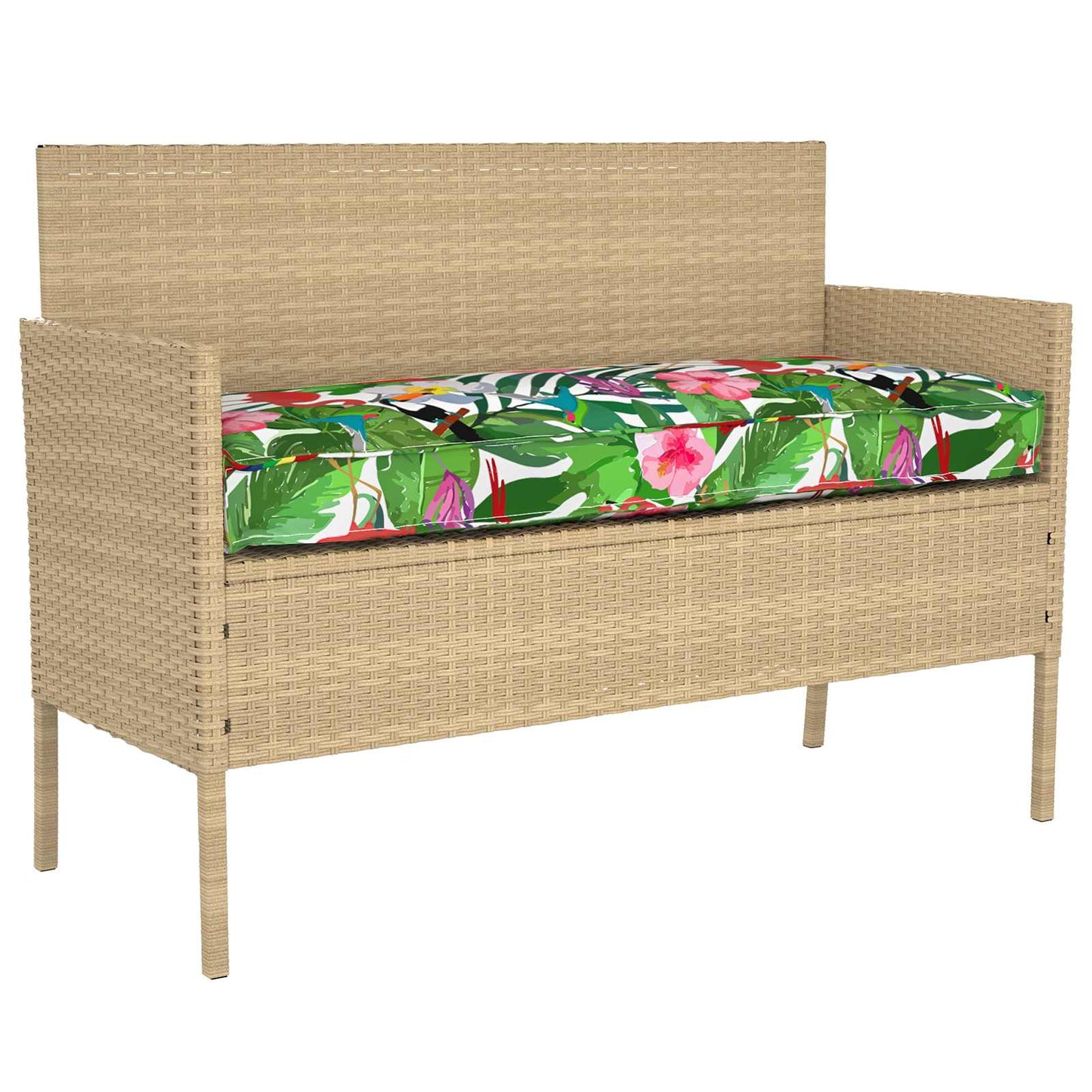 vidaXL Ensemble de coussins pour palettes 2 pcs Jungle tropicale 80 x 80 x 12 cm