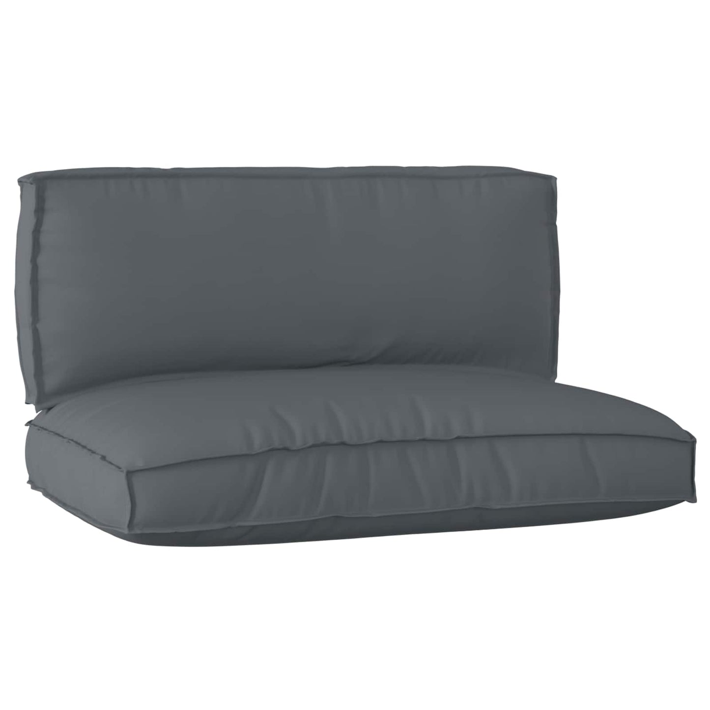 vidaXL Lot de 2 coussins pour palette Tissu Oxford anthracite