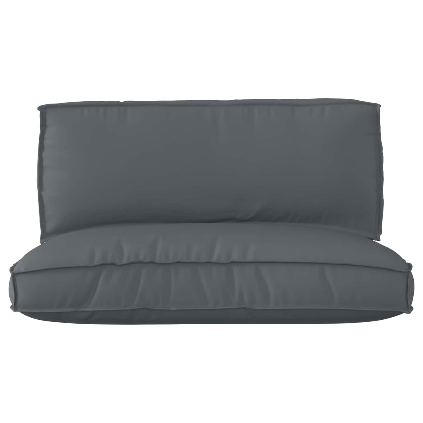 vidaXL Lot de 2 coussins pour palette Tissu Oxford anthracite