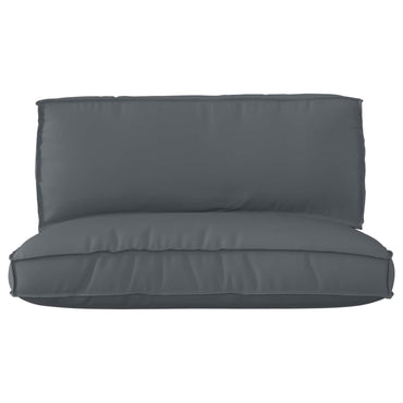 vidaXL Lot de 2 coussins pour palette Tissu Oxford anthracite