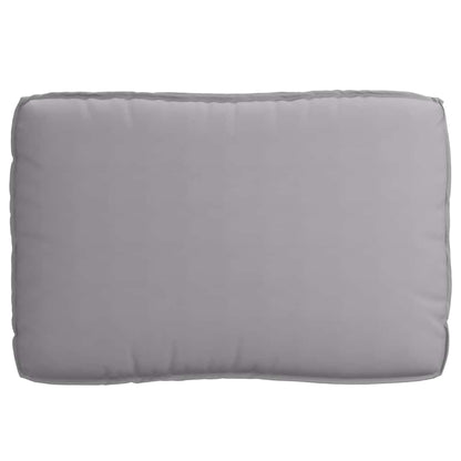 vidaXL Ensemble de coussins pour palettes 2 pcs Tissu Oxford Gris