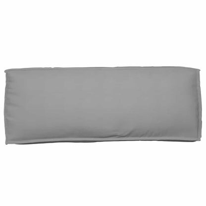 vidaXL Ensemble de coussins pour palettes 2 pcs Tissu Oxford Gris