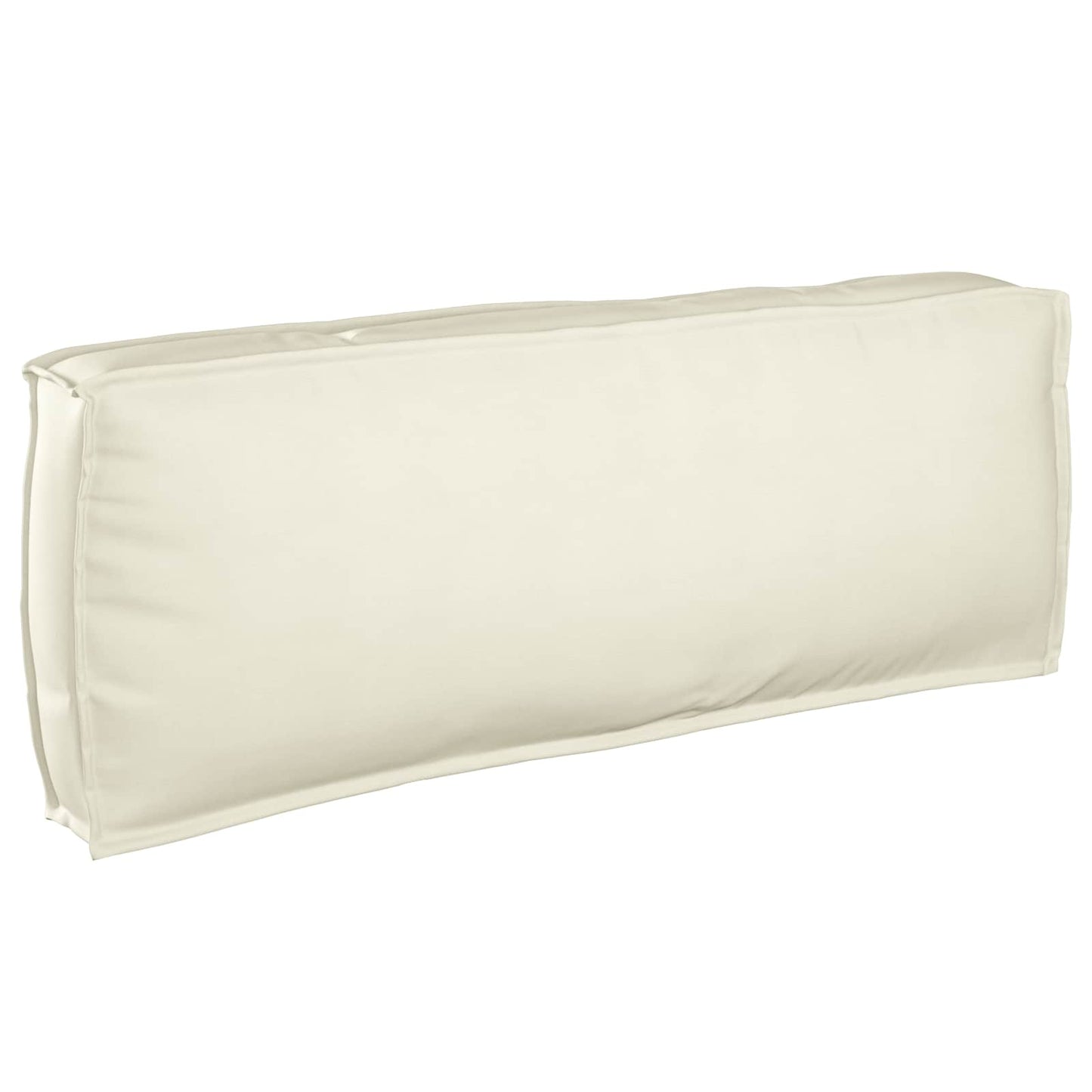 vidaXL Lot de 2 coussins de palette Crème Tissu Oxford