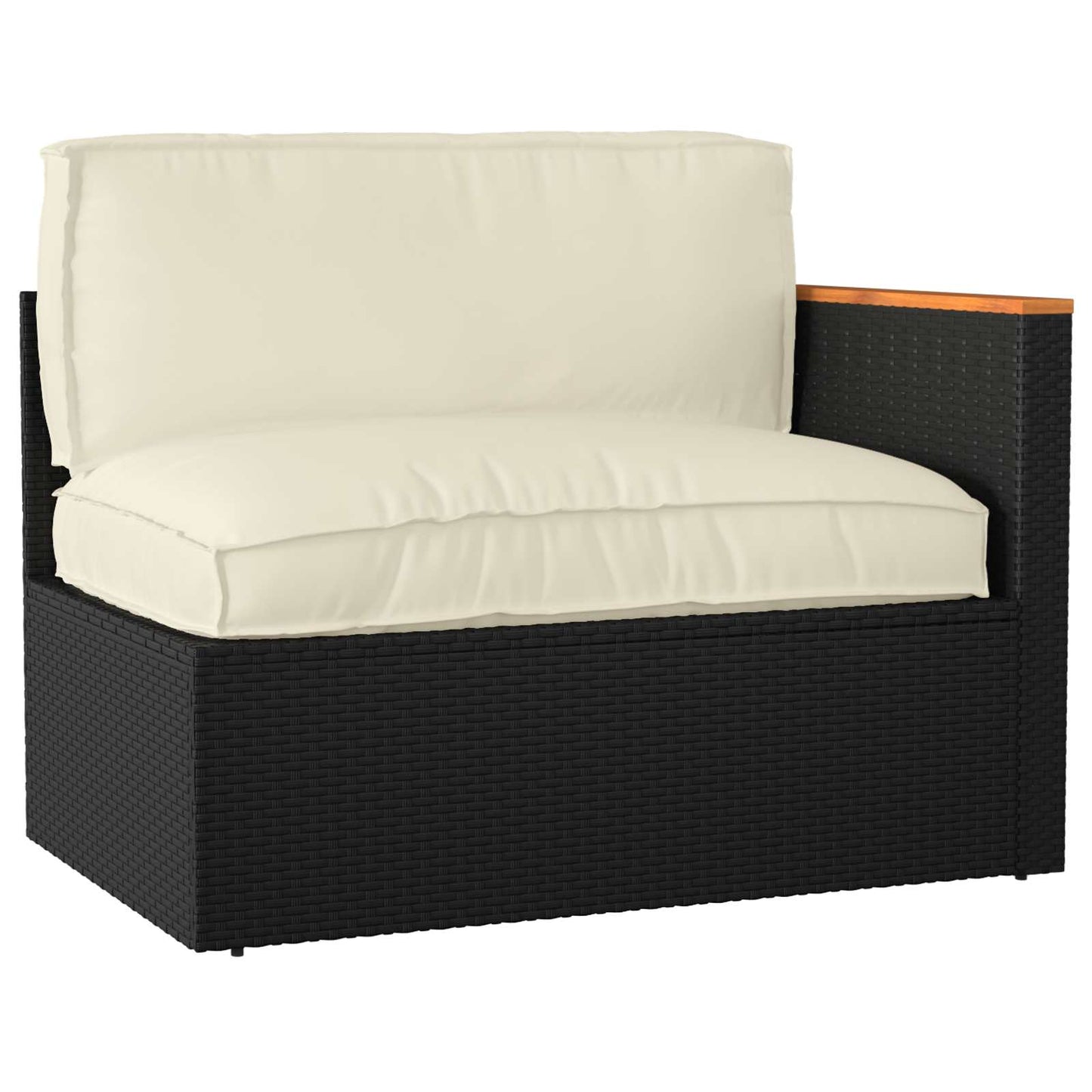 vidaXL Lot de 2 coussins de palette Crème Tissu Oxford