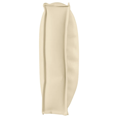 vidaXL Lot de 2 coussins de palette Crème Tissu Oxford