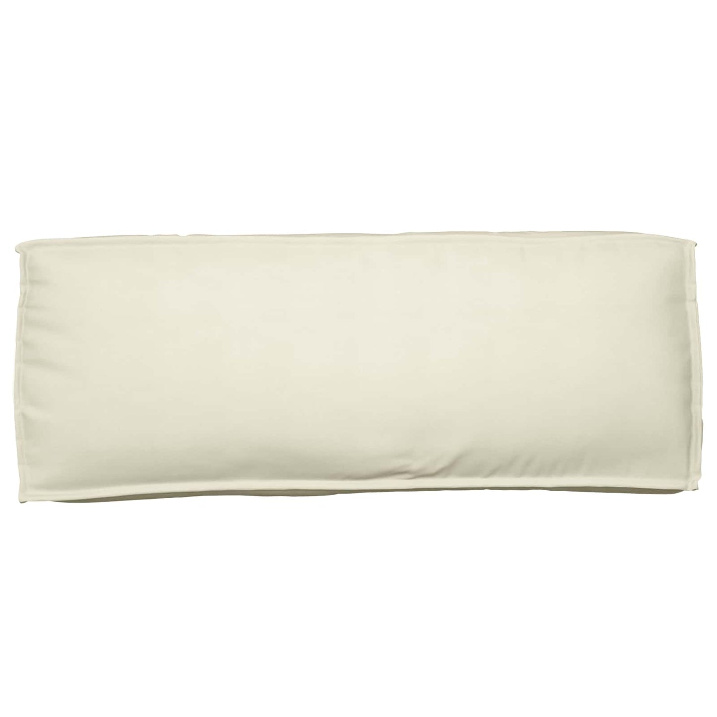 vidaXL Lot de 2 coussins de palette Crème Tissu Oxford