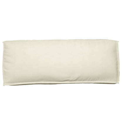 vidaXL Lot de 2 coussins de palette Crème Tissu Oxford